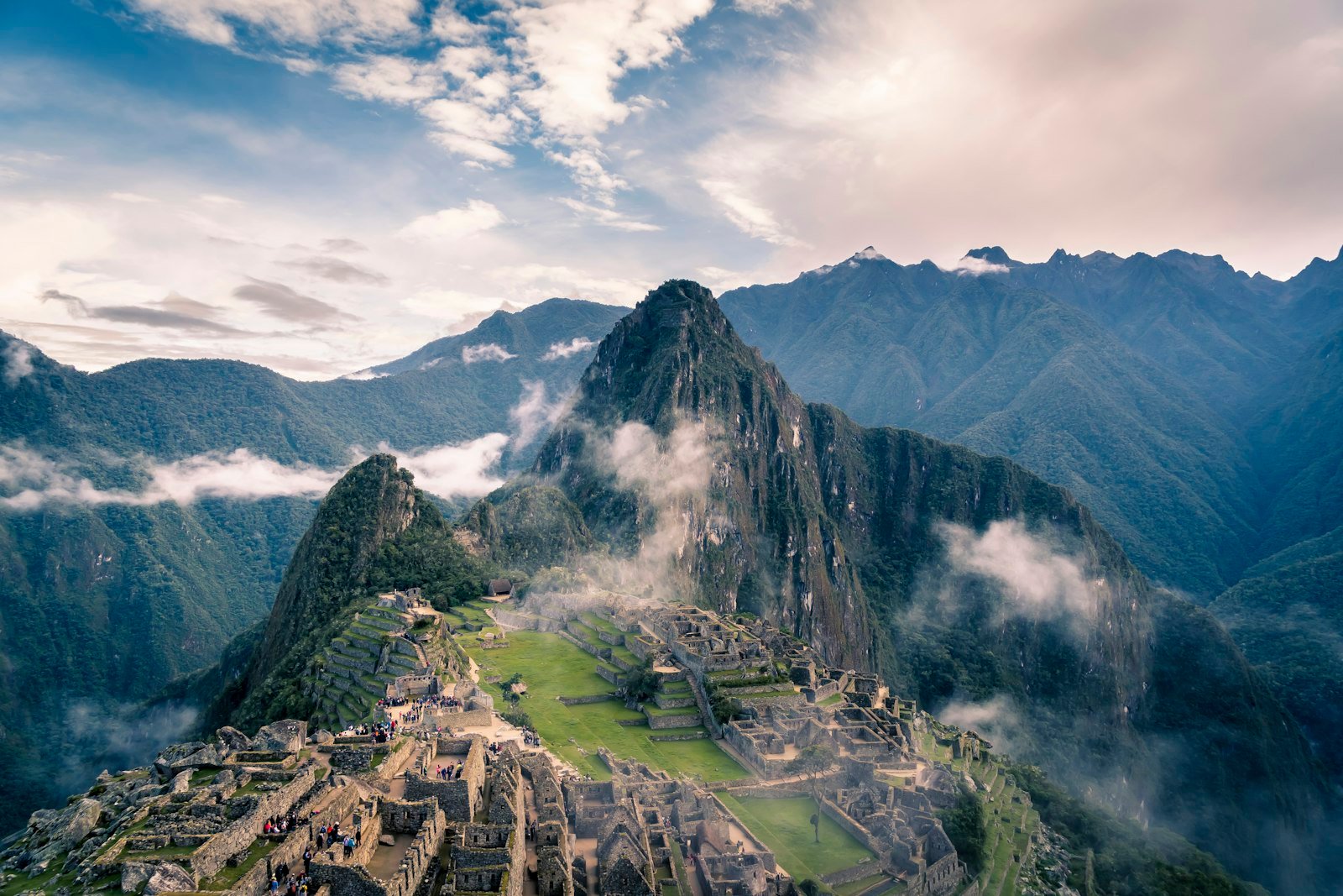 Machu Picchu among the mountains
